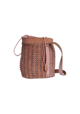 LEATHER BUCKET BAG