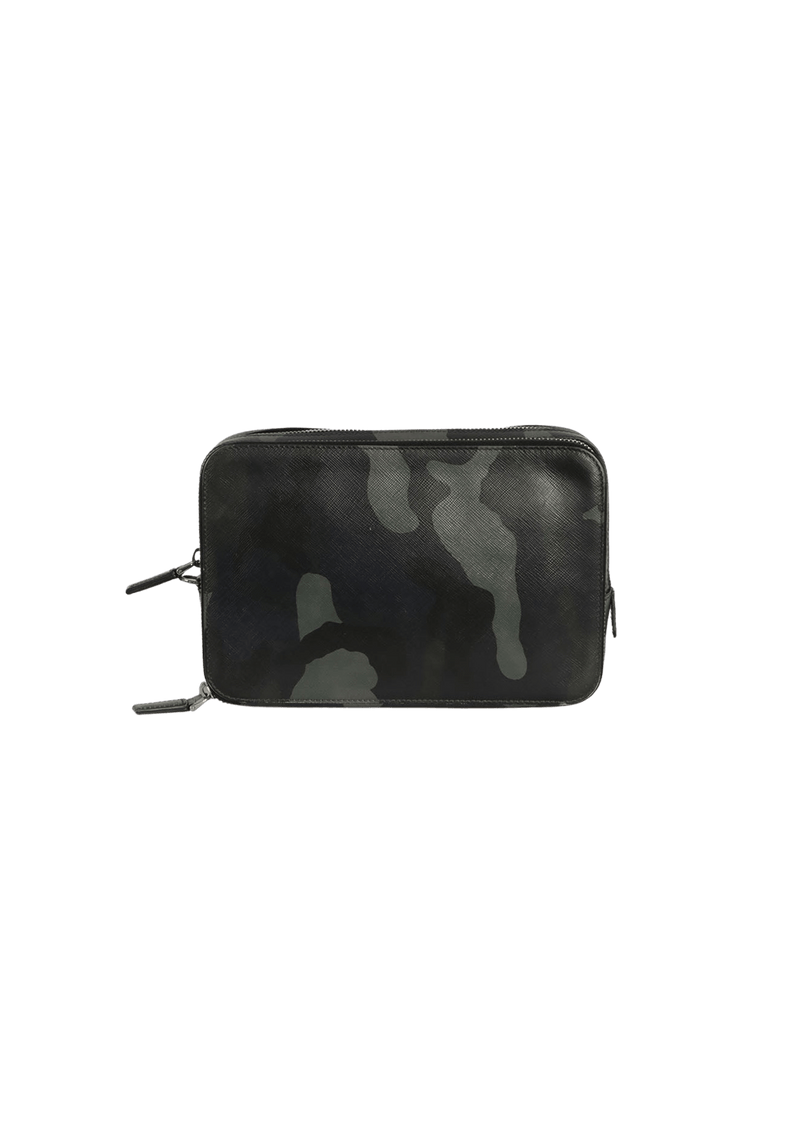 CAMO SAFFIANO TOILETRY BAG