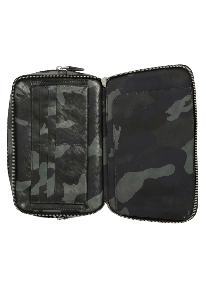 CAMO SAFFIANO TOILETRY BAG