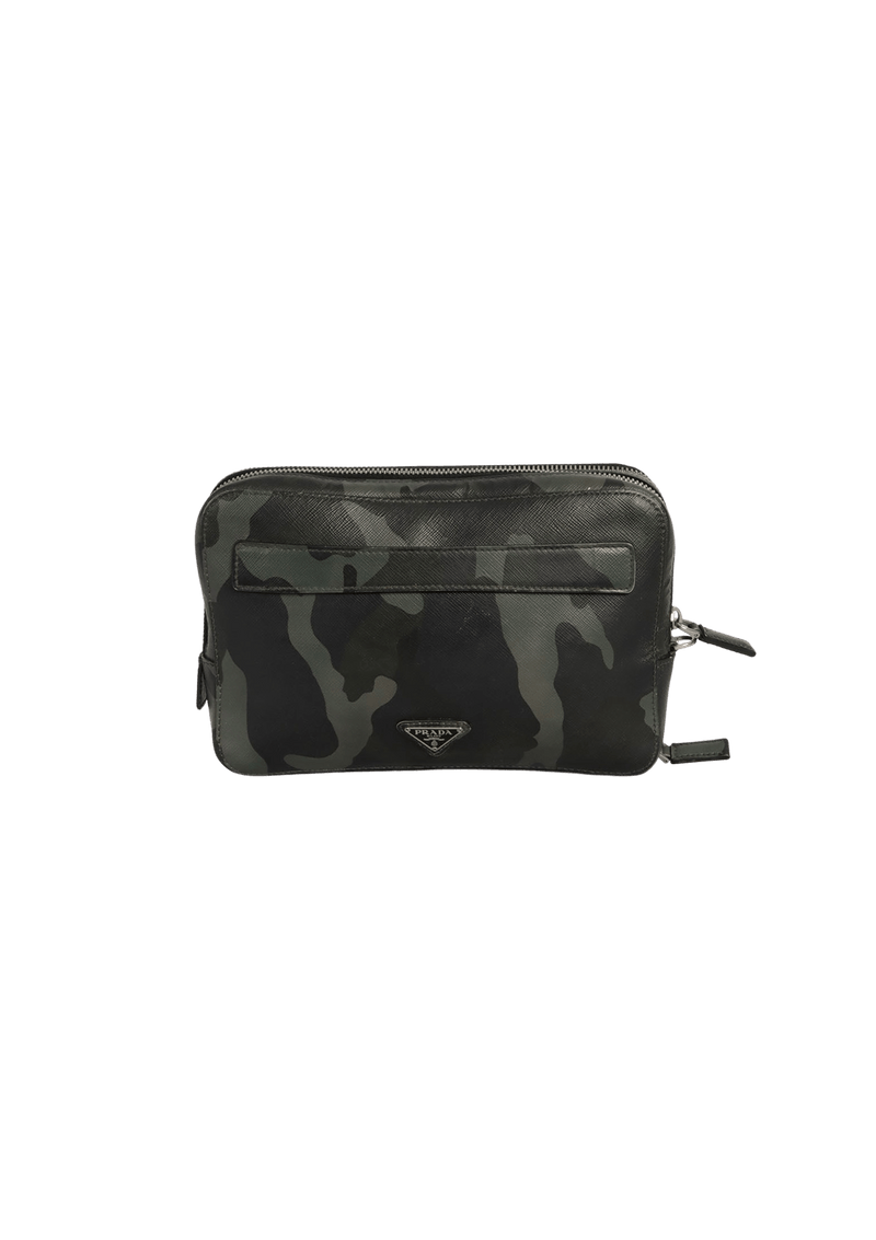 CAMO SAFFIANO TOILETRY BAG