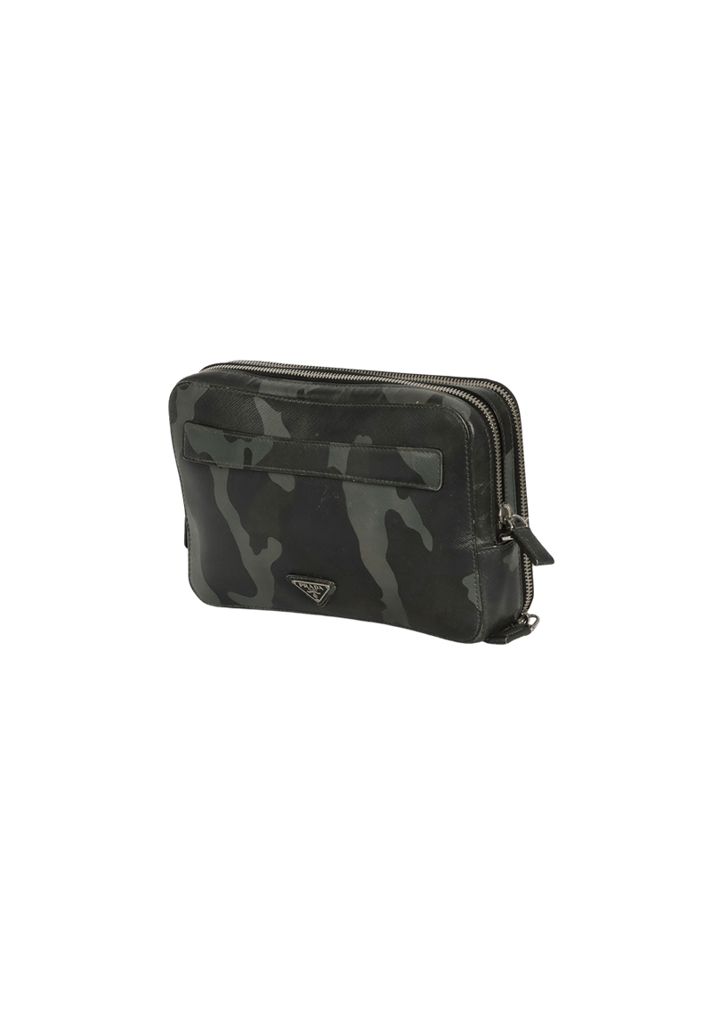 CAMO SAFFIANO TOILETRY BAG