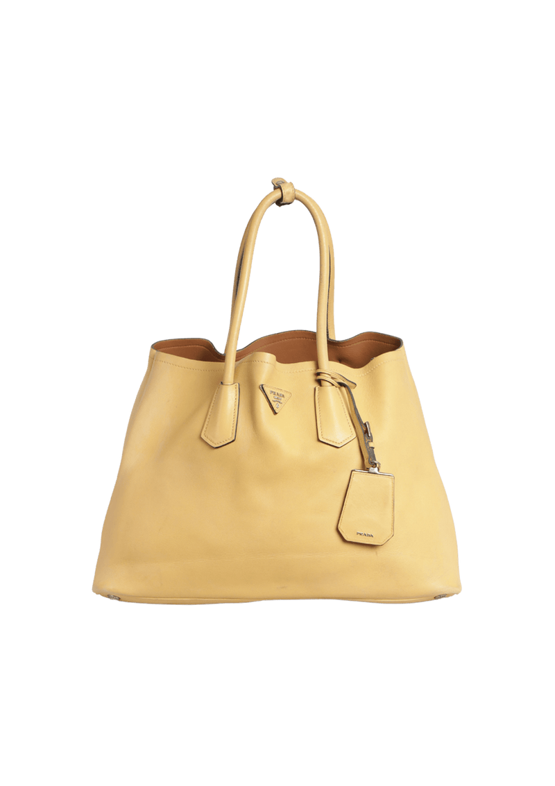 CITY CALF DOUBLE TOTE