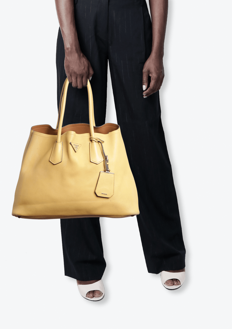 CITY CALF DOUBLE TOTE