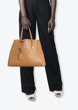 CITY CALF DOUBLE TOTE