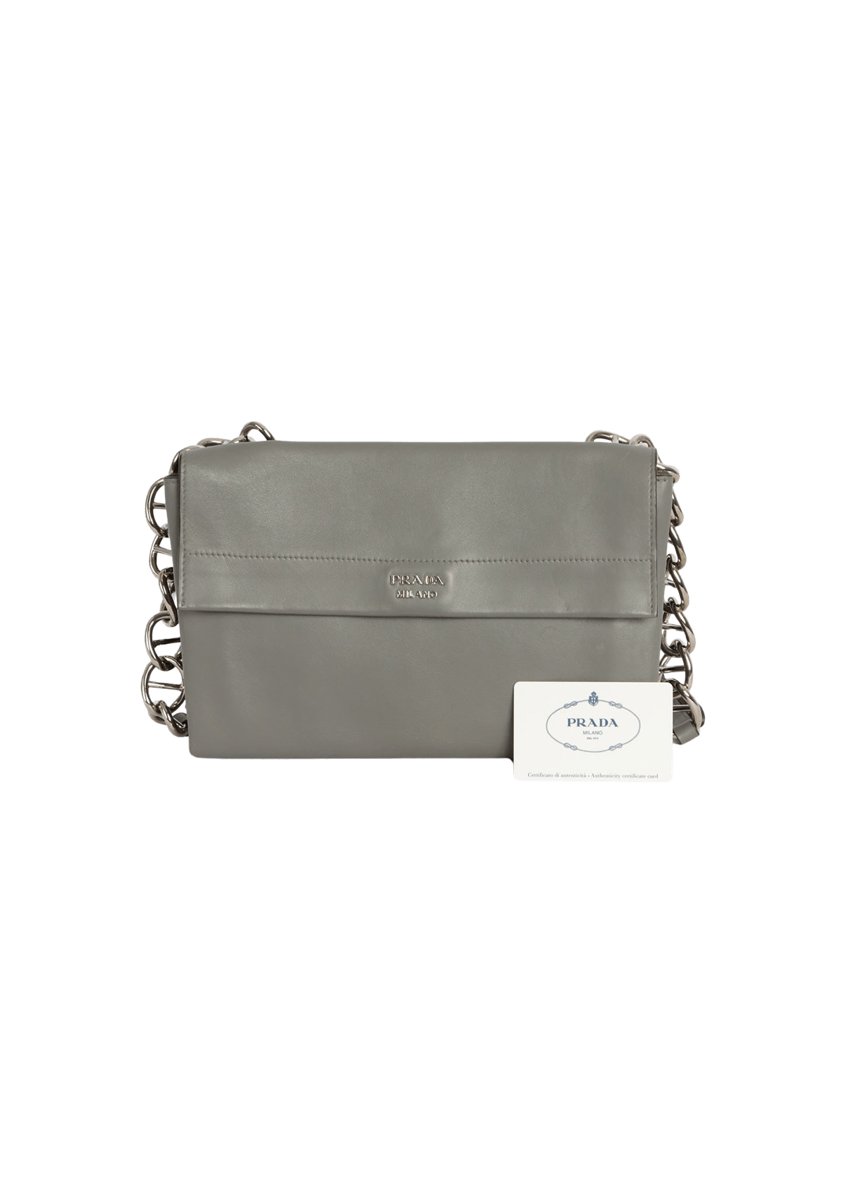 CITY CALF DOUBLE TURNLOCK SHOULDER BAG