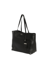 CITY CALF FRONT POCKET SHOPPING TOTE