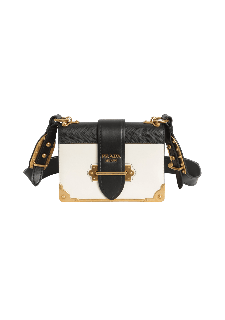BOLSA PRADA CITY CALF SAFFIANO CAHIER BICOLOR ORIGINAL – Gringa