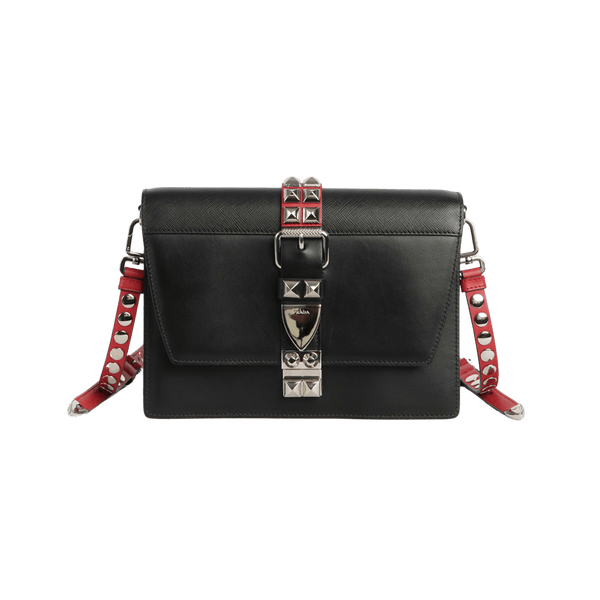 BOLSA PRADA CITY CALF SAFFIANO ELEKTRA BAG PRETO