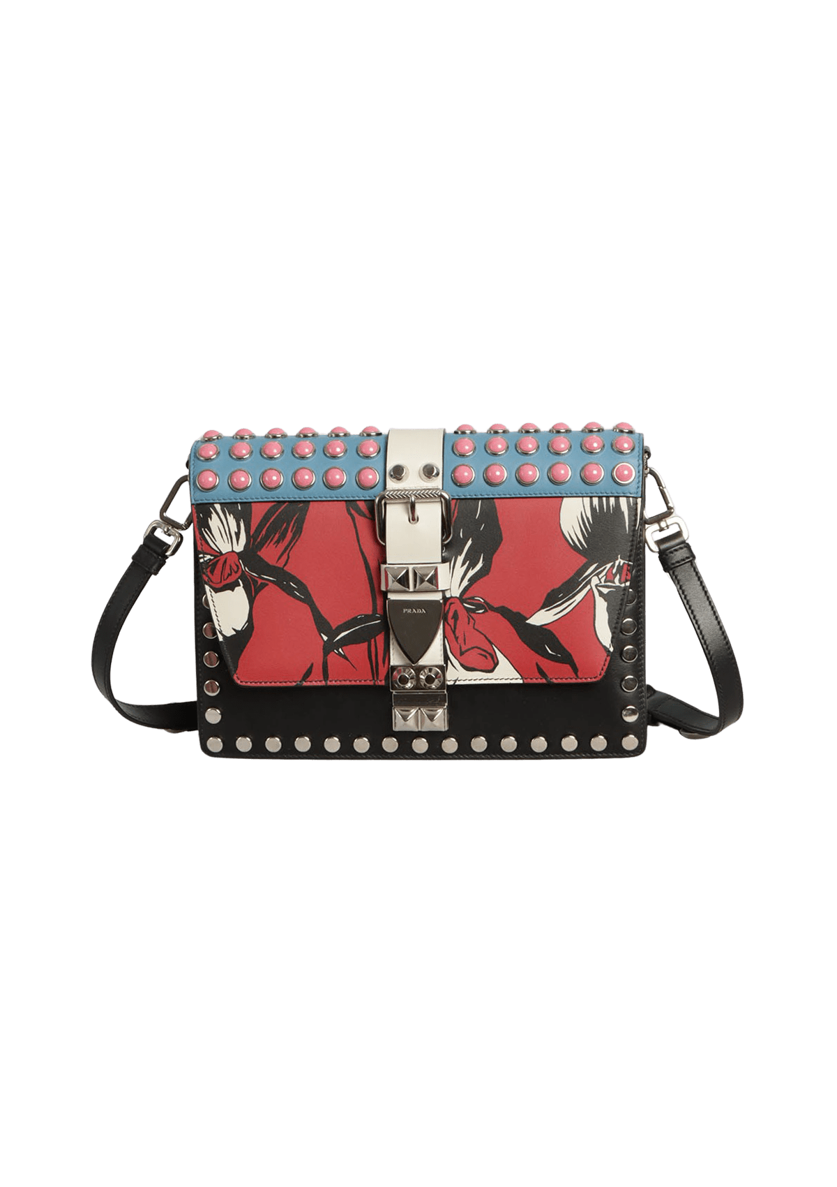 CITY CALF STUDDED ELEKTRA BAG