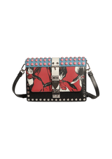 CITY CALF STUDDED ELEKTRA BAG