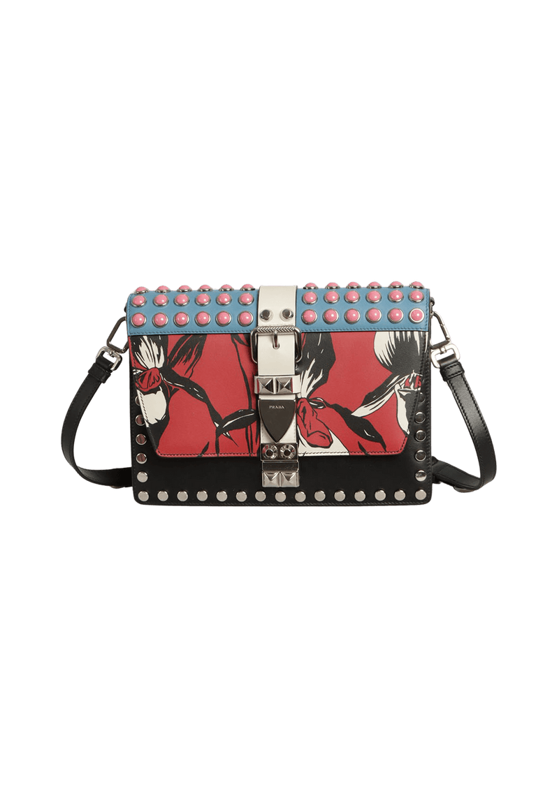 CITY CALF STUDDED ELEKTRA BAG