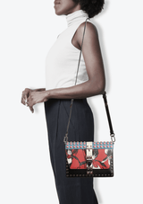 CITY CALF STUDDED ELEKTRA BAG