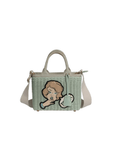 COMIC BASKET WICKER BAG