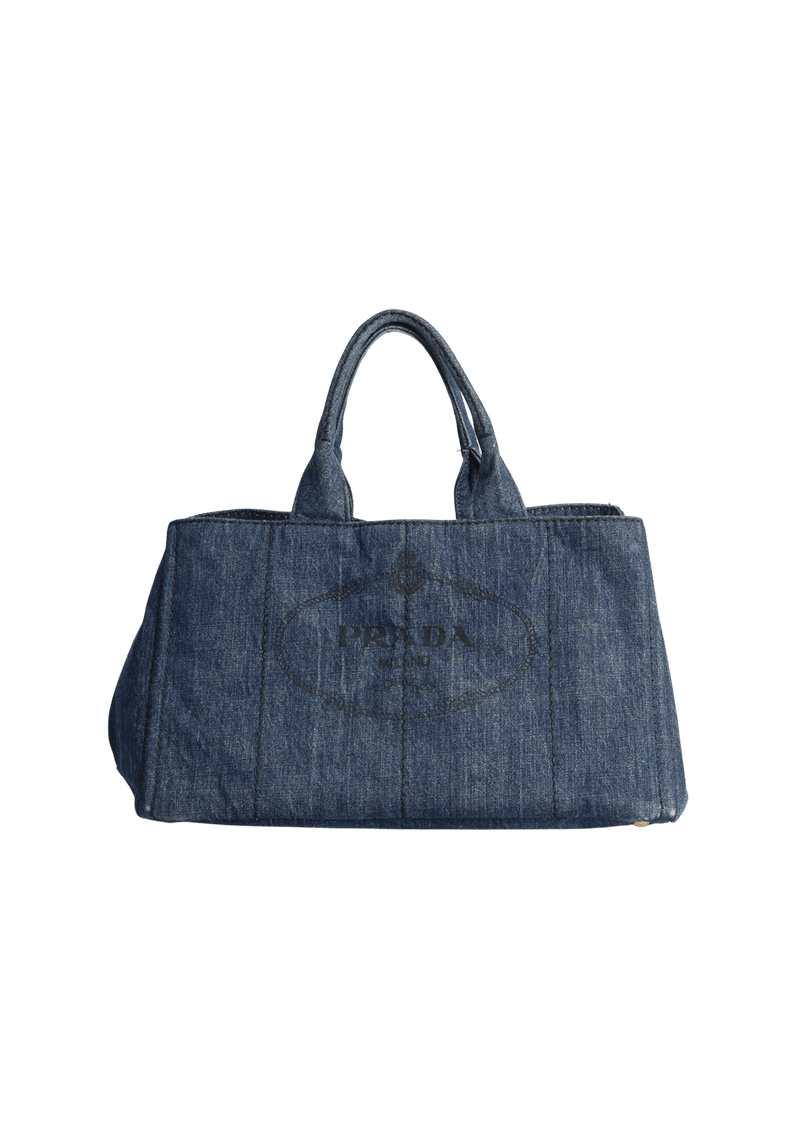 DENIM CANAPA LOGO TOTE