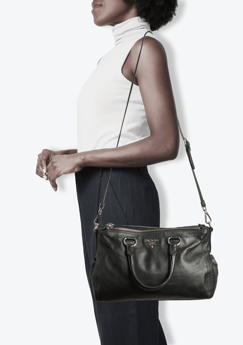 DOUBLE ZIP SOFT CALF BAG