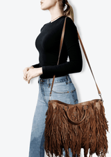 FRINGE LEATHER BAG