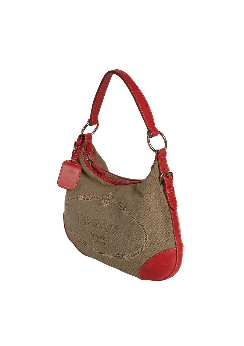 JACQUARD LOGO SHOULDER BAG