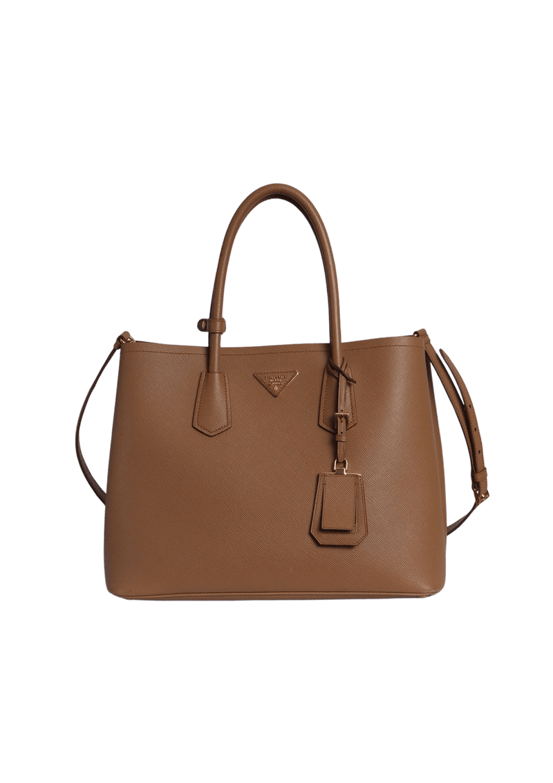 LARGE SAFFIANO CUIR DOUBLE TOTE