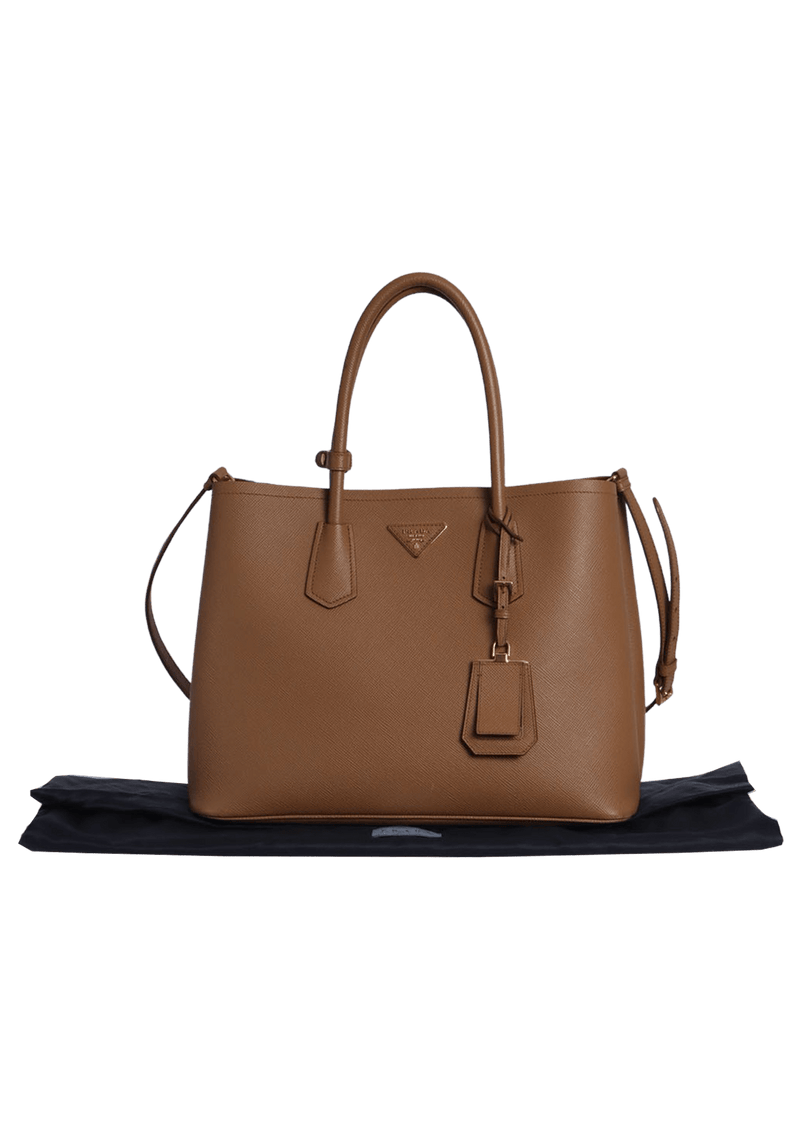 LARGE SAFFIANO CUIR DOUBLE TOTE