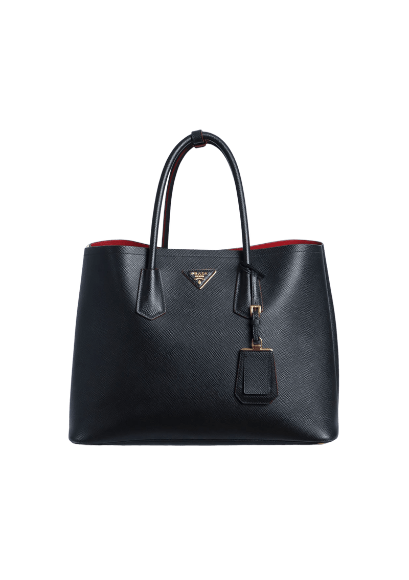 LARGE SAFFIANO CUIR DOUBLE TOTE