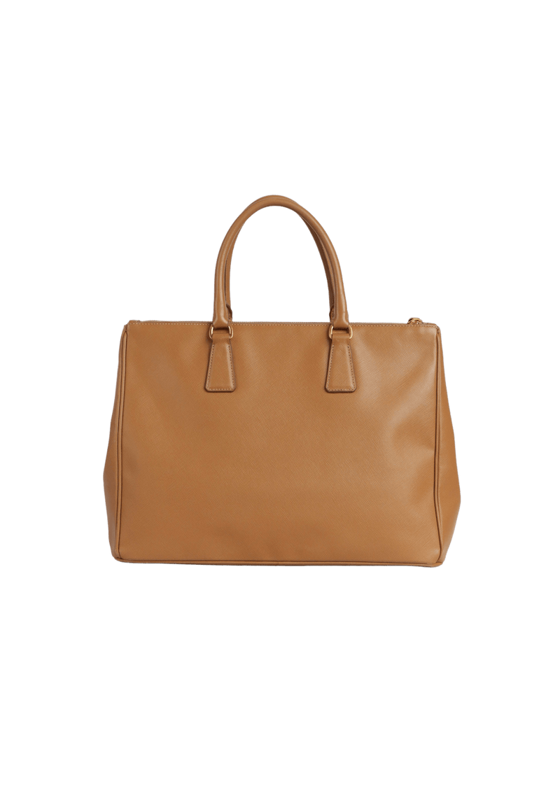 LARGE SAFFIANO LUX DOUBLE ZIP GALLERIA