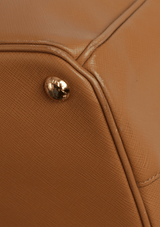 LARGE SAFFIANO LUX DOUBLE ZIP GALLERIA