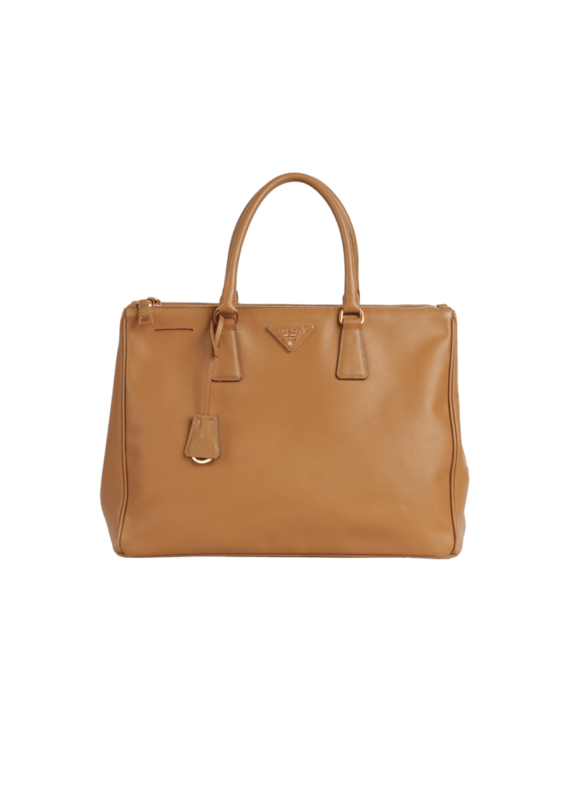 LARGE SAFFIANO LUX DOUBLE ZIP GALLERIA