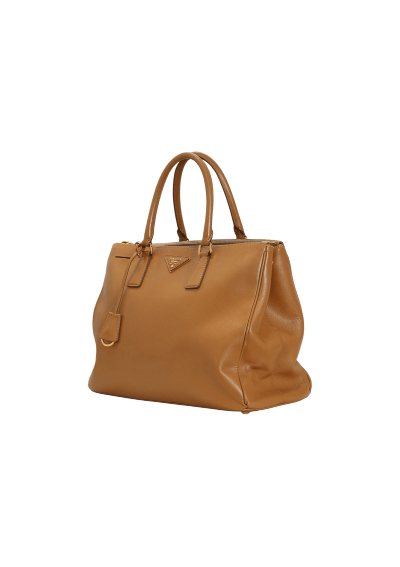 LARGE SAFFIANO LUX DOUBLE ZIP GALLERIA