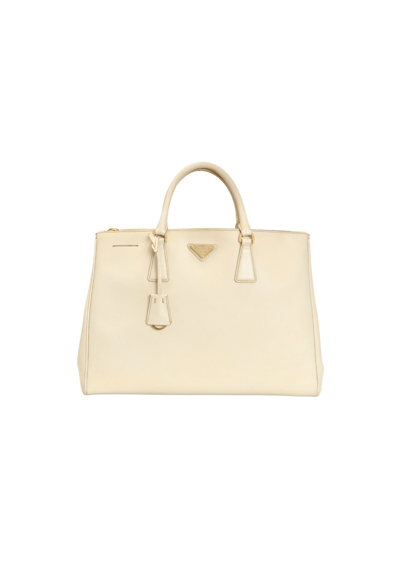 LARGE SAFFIANO LUX DOUBLE ZIP GALLERIA