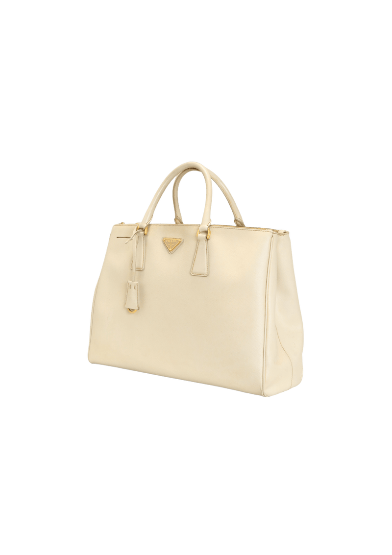 LARGE SAFFIANO LUX DOUBLE ZIP GALLERIA