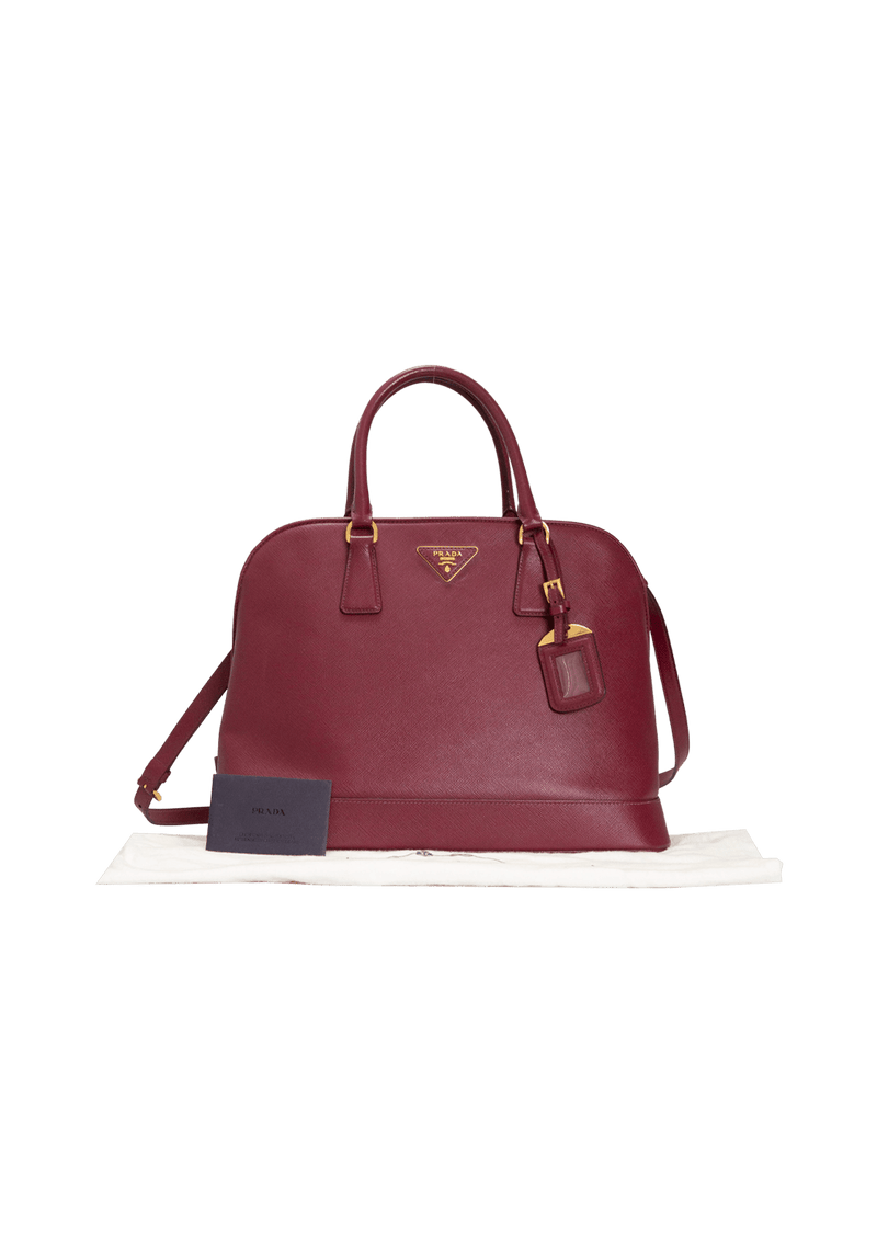 LARGE SAFFIANO OPEN PROMENADE BAG