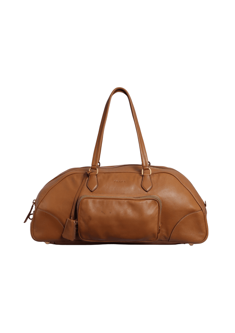 LEATHER BAULETTO BAG