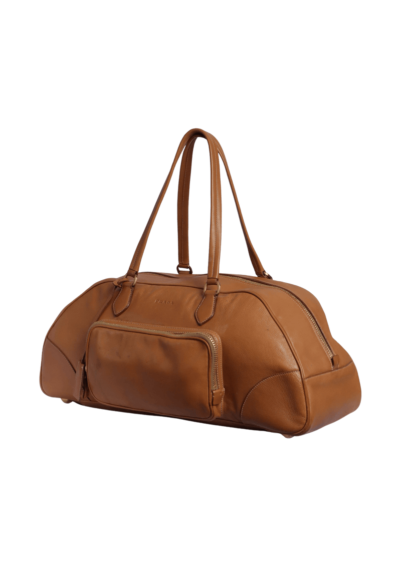 LEATHER BAULETTO BAG