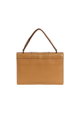 LEATHER TOP HANDLE BAG