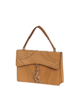 LEATHER TOP HANDLE BAG