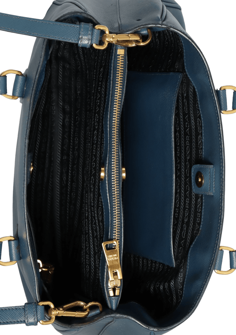 MEDIUM SAFFIANO LUX DOUBLE ZIP GALLERIA