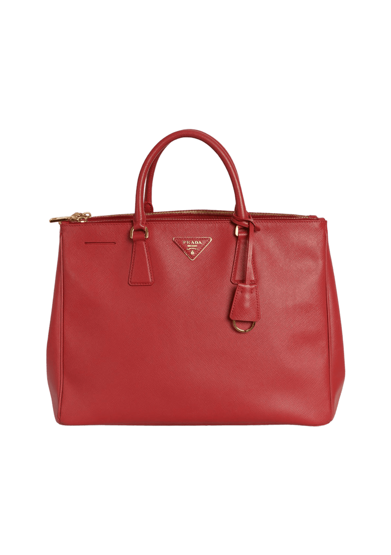 MEDIUM SAFFIANO LUX DOUBLE ZIP GALLERIA