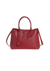 MEDIUM SAFFIANO LUX DOUBLE ZIP GALLERIA