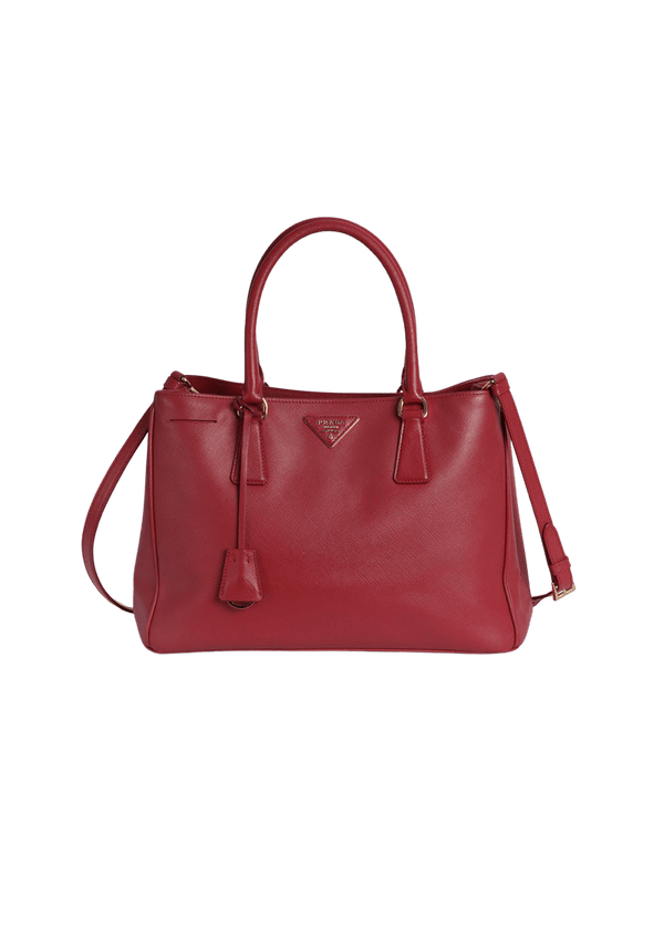 MEDIUM SAFFIANO LUX DOUBLE ZIP GALLERIA