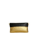 METALLIC ZIP CLUTCH