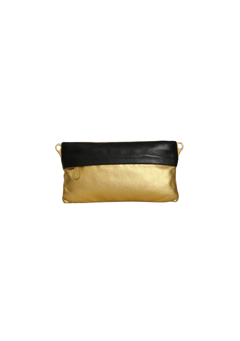 METALLIC ZIP CLUTCH