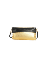 METALLIC ZIP CLUTCH