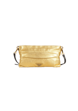 METALLIC ZIP CLUTCH