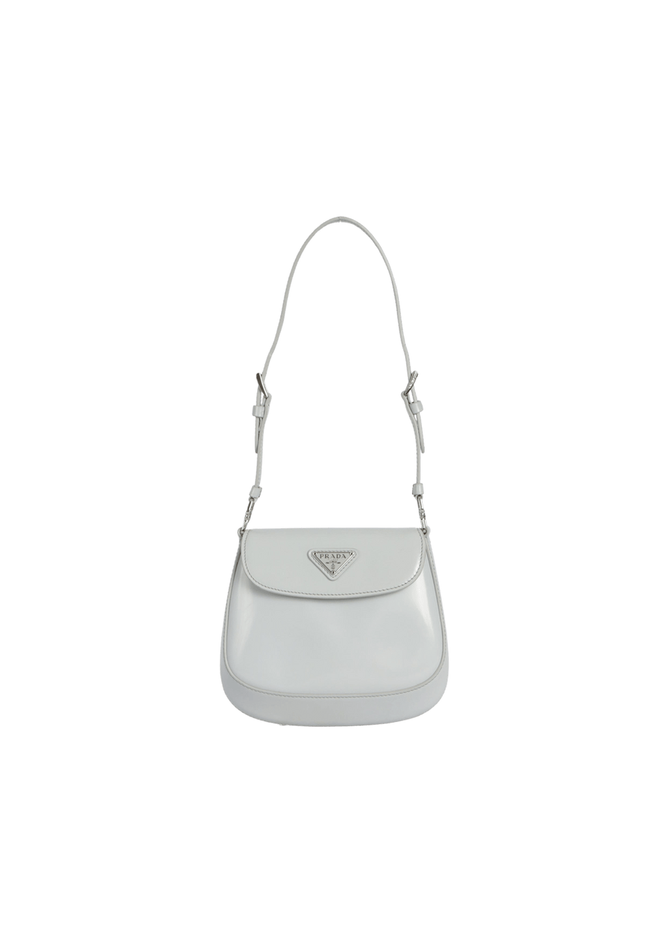 BOLSA PRADA MINI CLEO FLAP BAG CINZA ORIGINAL – Gringa
