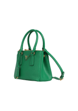 MINI SAFFIANO LUX DOUBLE ZIP GALLERIA