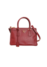 MINI SAFFIANO LUX DOUBLE ZIP GALLERIA