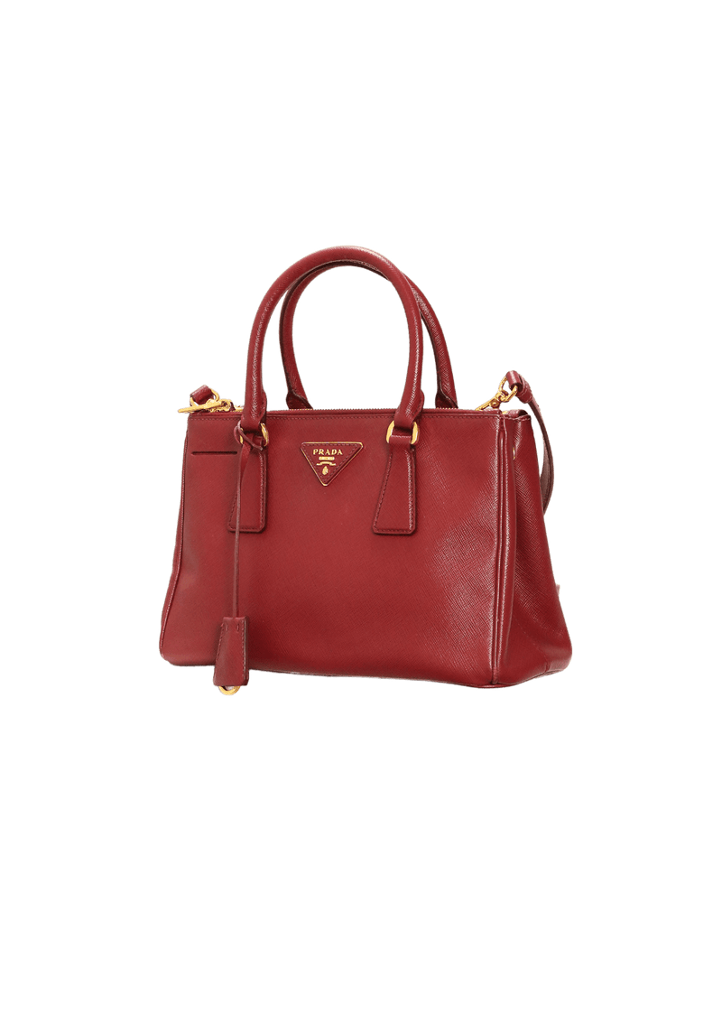 MINI SAFFIANO LUX DOUBLE ZIP GALLERIA