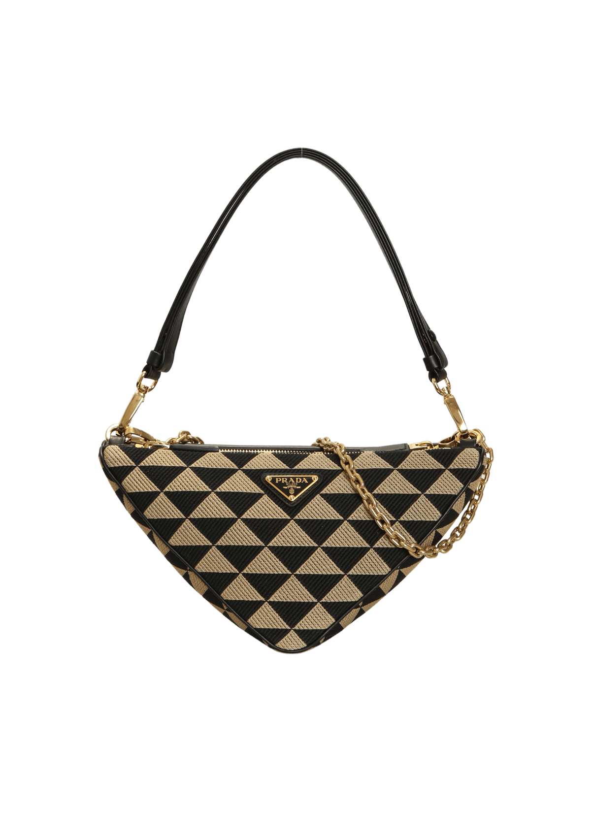 BOLSA PRADA MINI TRIANGLE SYMBOLE BAG PRETA ORIGINAL – Gringa