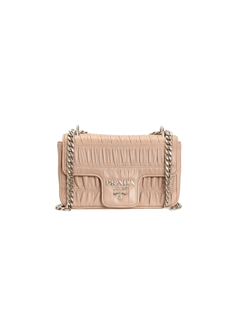 NAPPA GAUFFRE PATTINA FLAP BAG