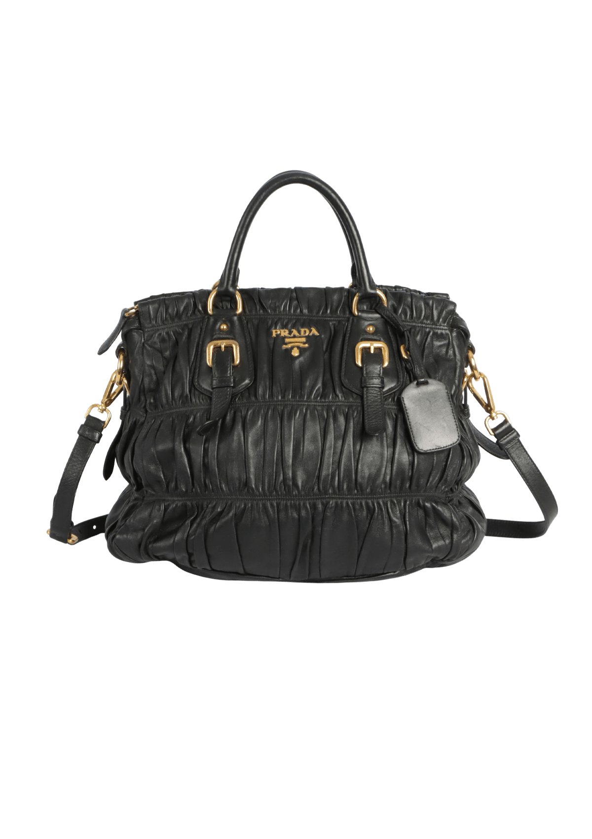 BOLSA PRADA NAPPA GAUFRE SATCHEL PRETO ORIGINAL – Gringa